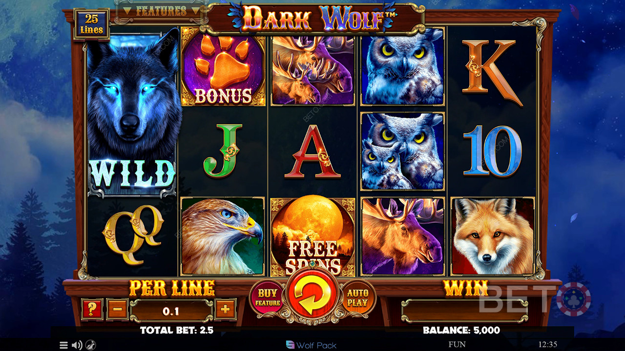 Reseña de Dark Wolf de BETO Slots