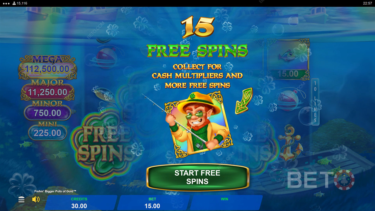 ¡Gana 22.826x Tu apuesta en la Video Tragaperras Fishin