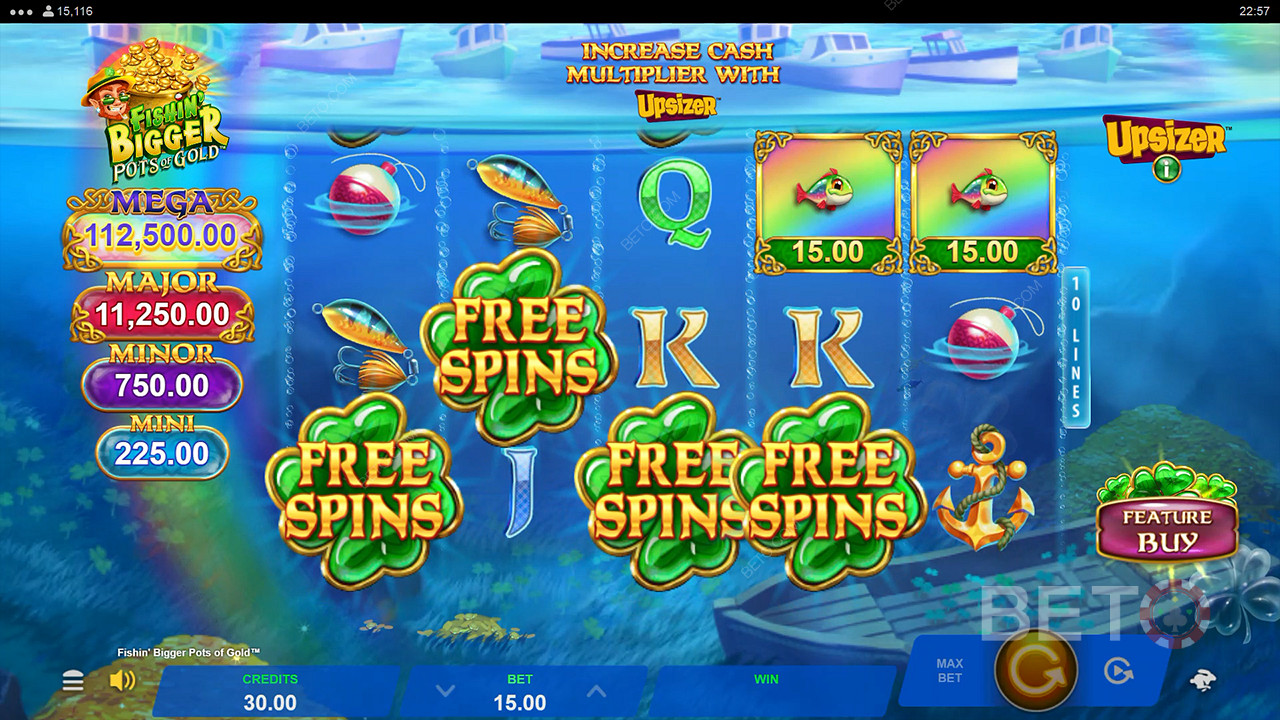 Fishin' BIGGER Pots Of Gold Juego Gratis