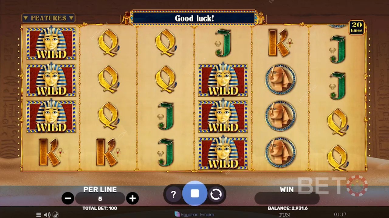 Revisión de Egyptian Sands por BETO Slots