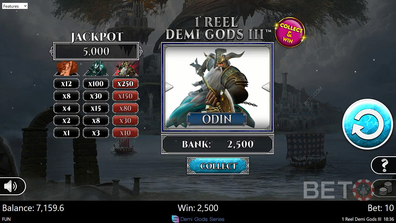 1 Reel Demi Gods III Juego Gratis