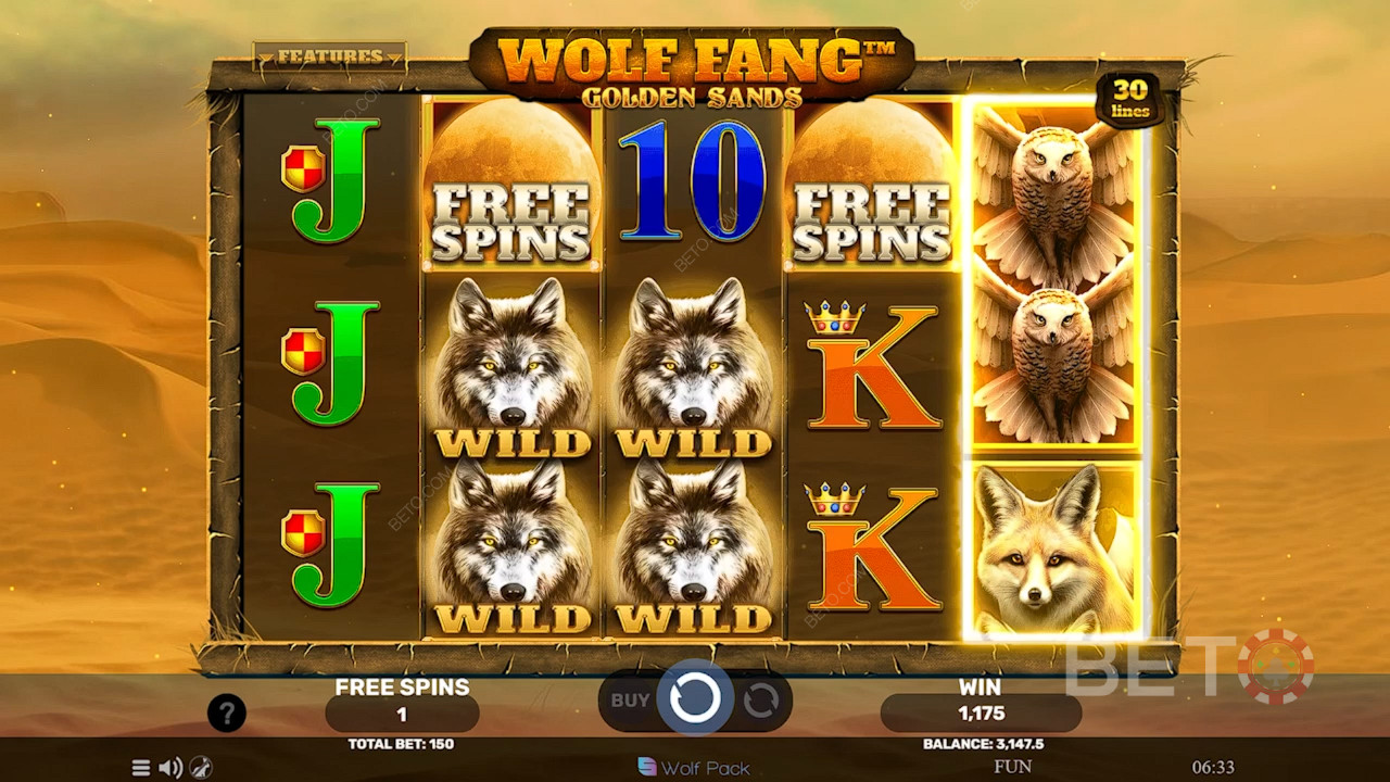 Wolf Fang Revisión de Golden Sands por BETO Slots
