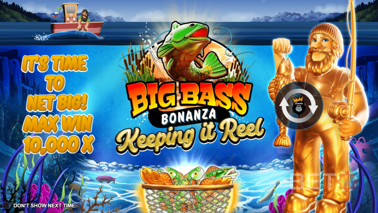 ¡Gana 10.000 veces tu apuesta en la tragaperras online Big Bass - Keeping it Reel!