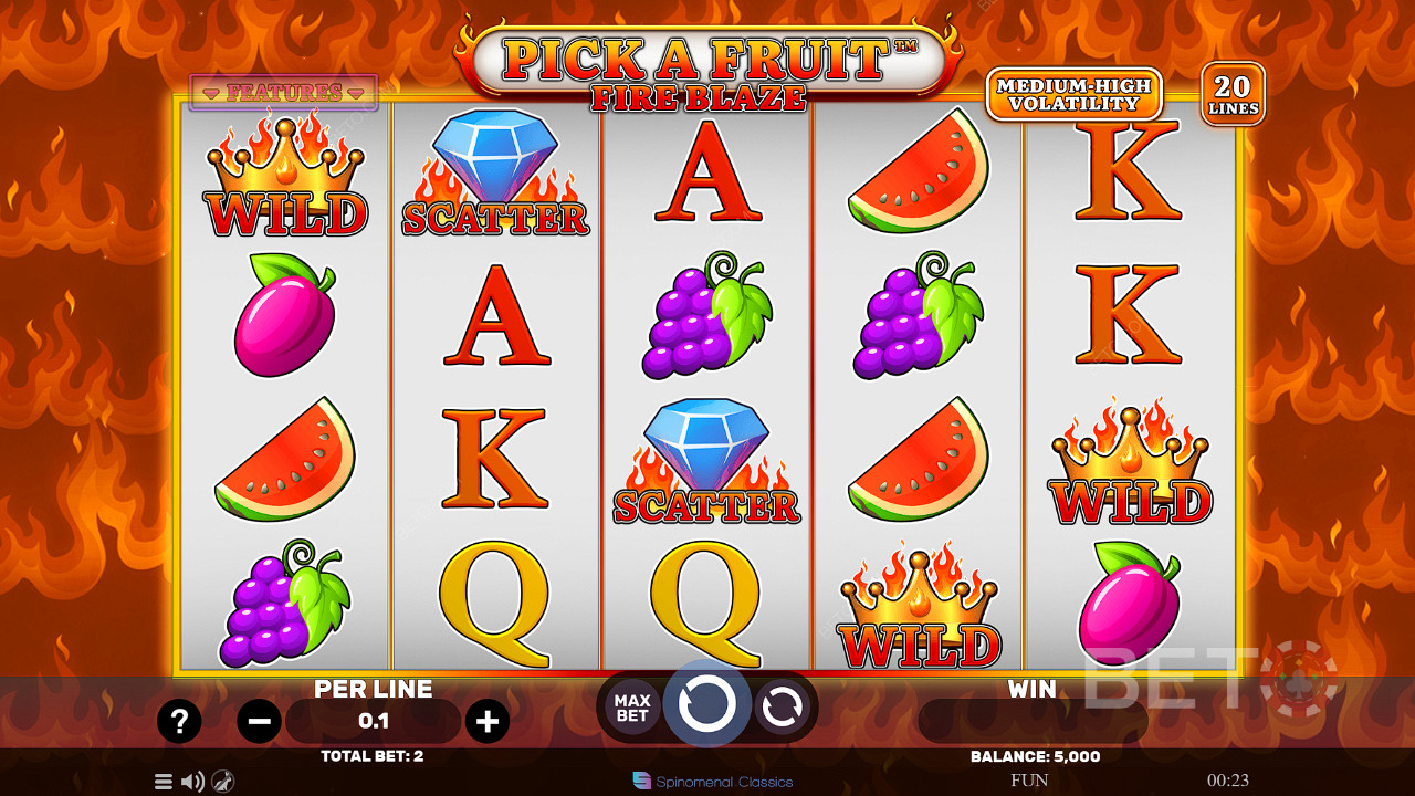 Pick A Fruit Fire Blaze Juego Gratis