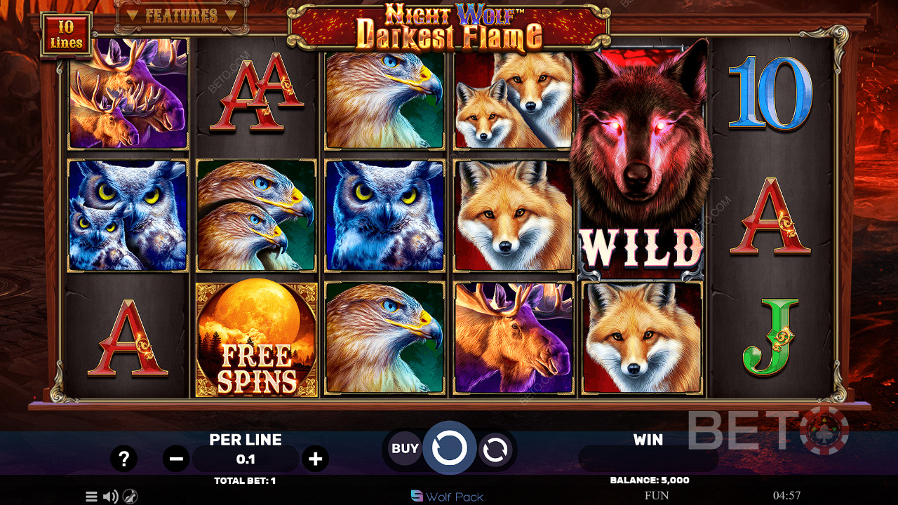 Night Wolf Darkest Flame Juego Gratis