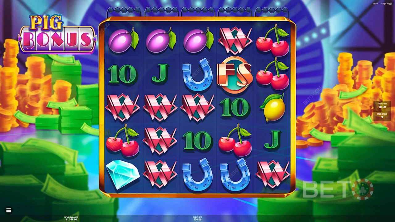 ¡Gana 7.500x tu apuesta en la tragaperras online Magic Piggy!