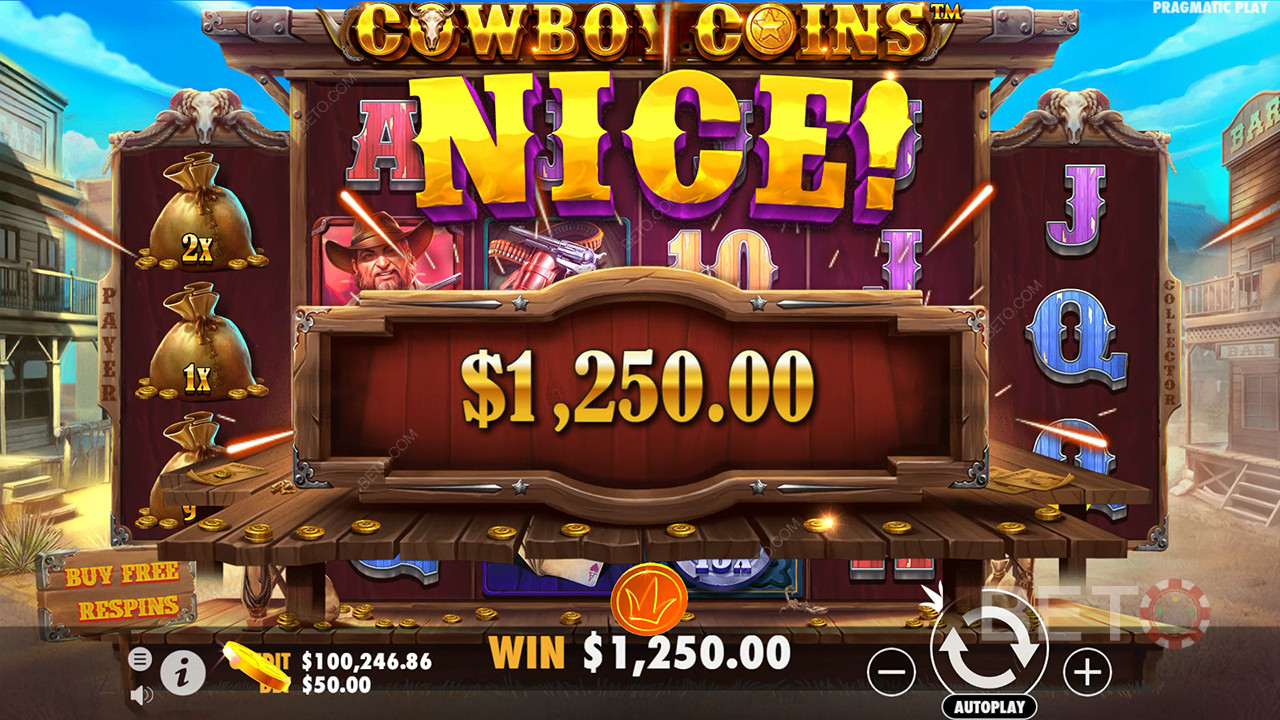 ¡Gana 30.000 veces tu apuesta en la Video Tragaperras Cowboy Coins!