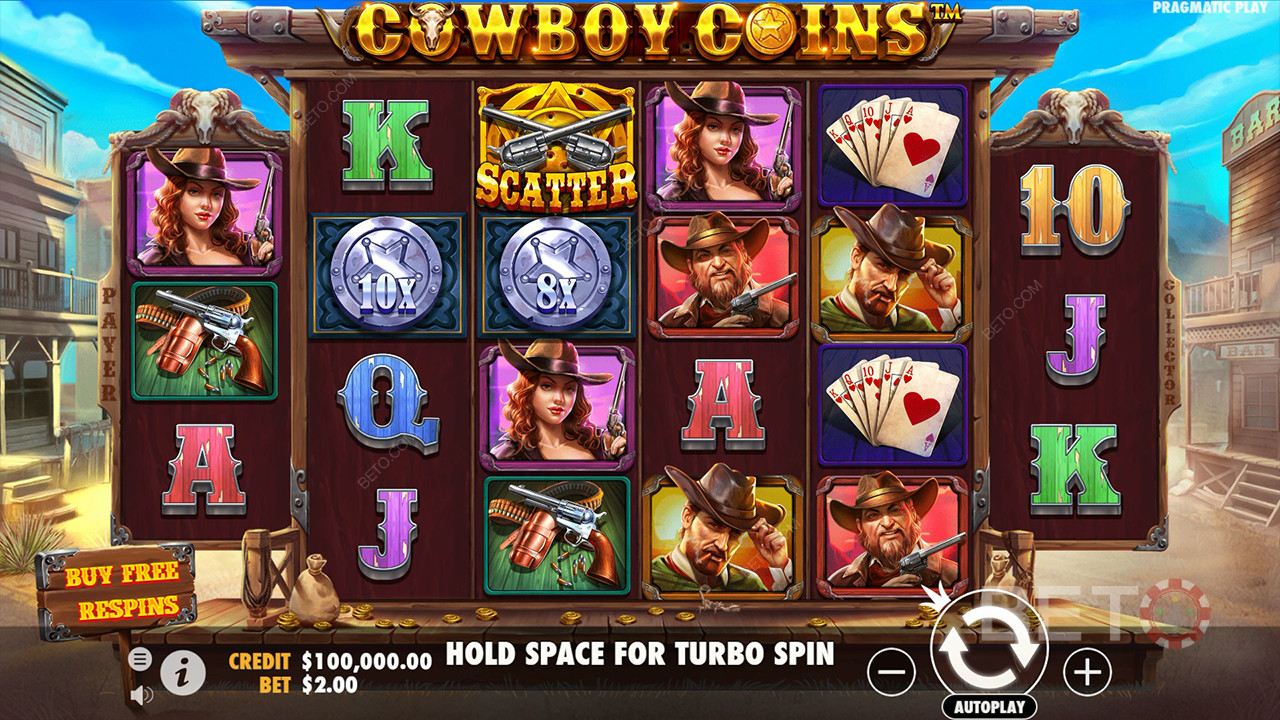 Reseña de Cowboy Coins de BETO Slots