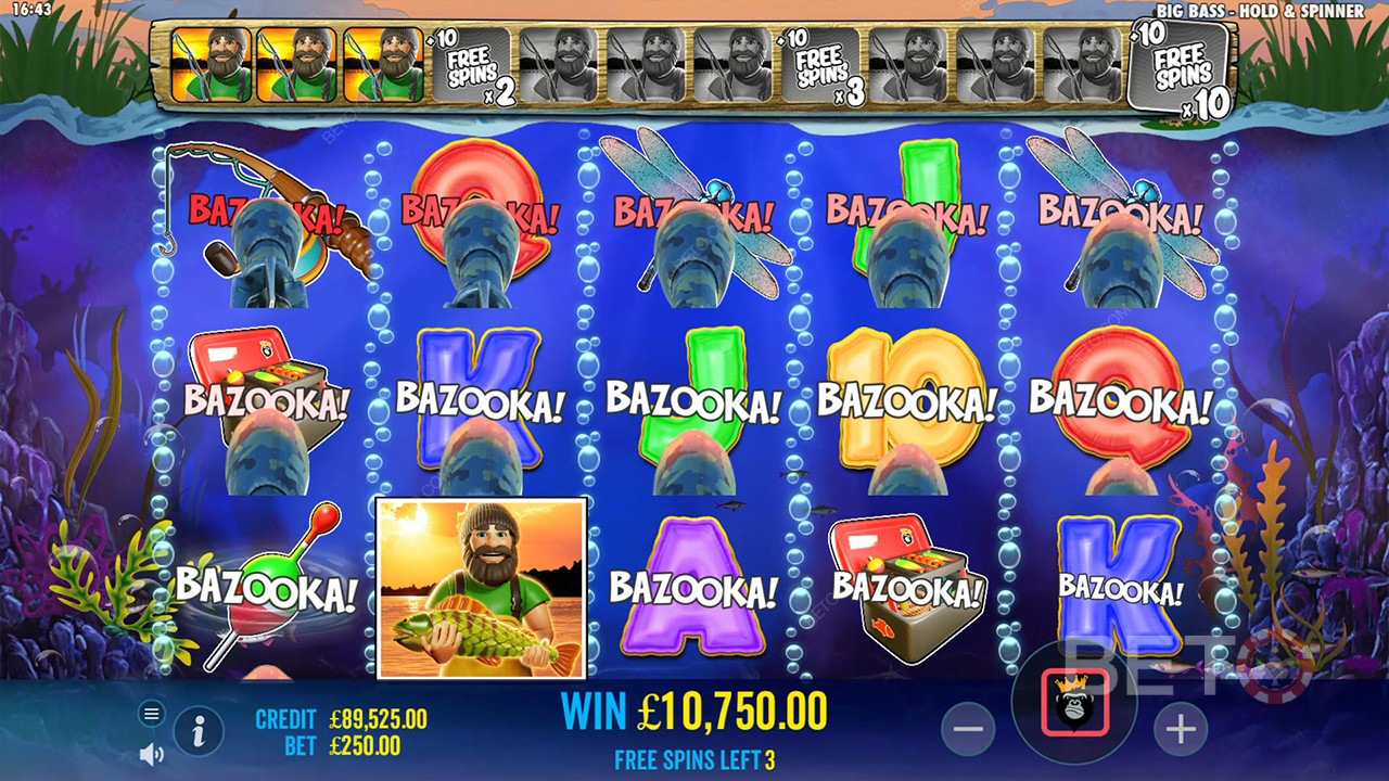 Big Bass Bonanza Hold and Spinner Reseña de BETO Slots