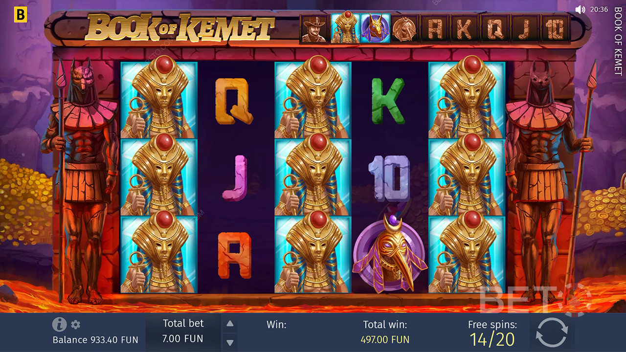 Reseña de Book of Kemet de BETO Slots