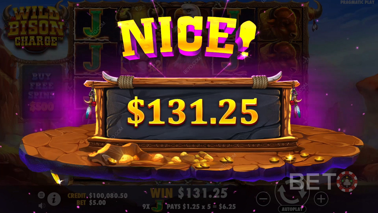 Gana 12.000 veces tu apuesta en la tragaperras Wild Bison Charge.