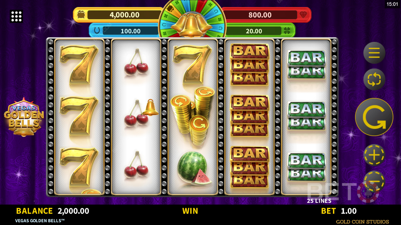Reseña de Vegas Golden Bells por BETO Slots