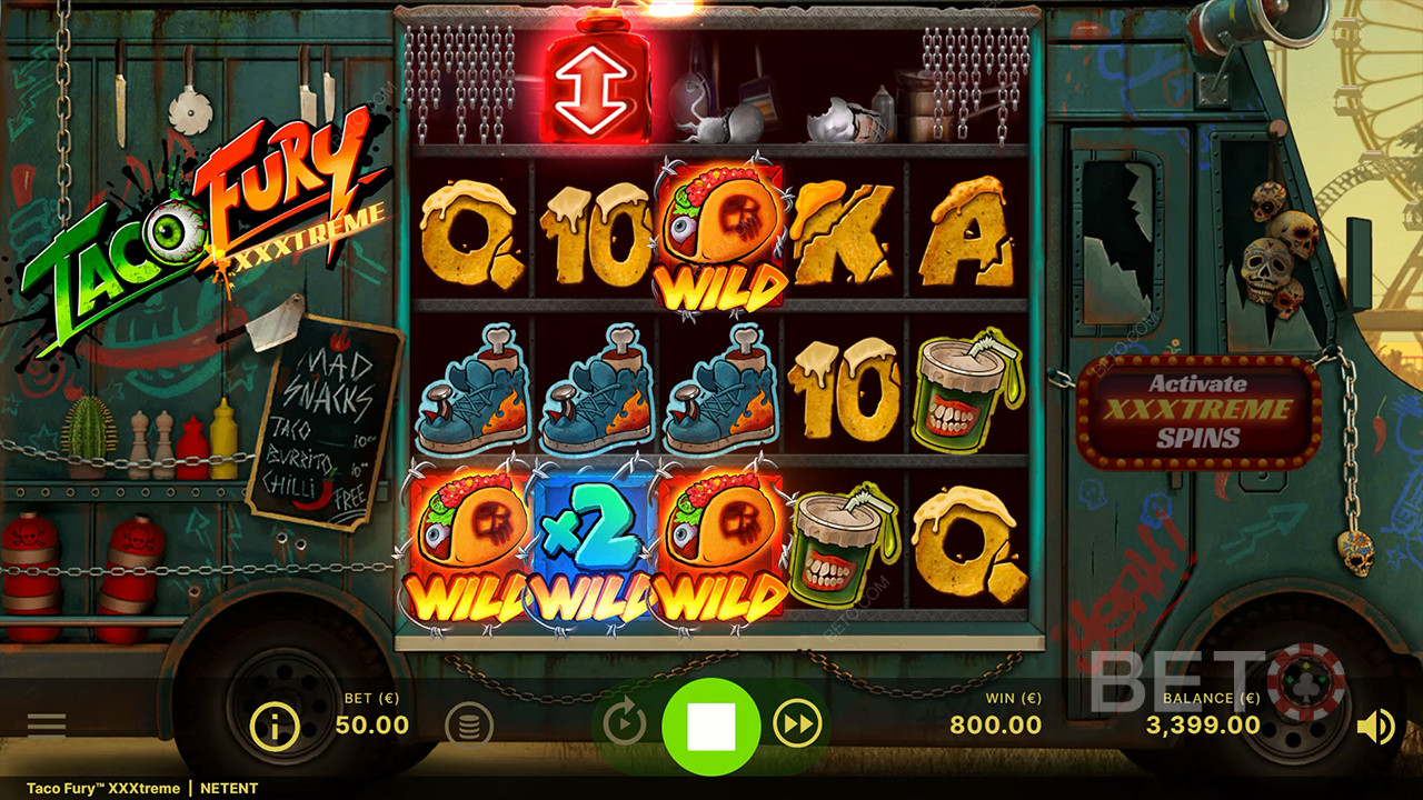 Taco Fury XXXtreme Reseña de BETO Slots