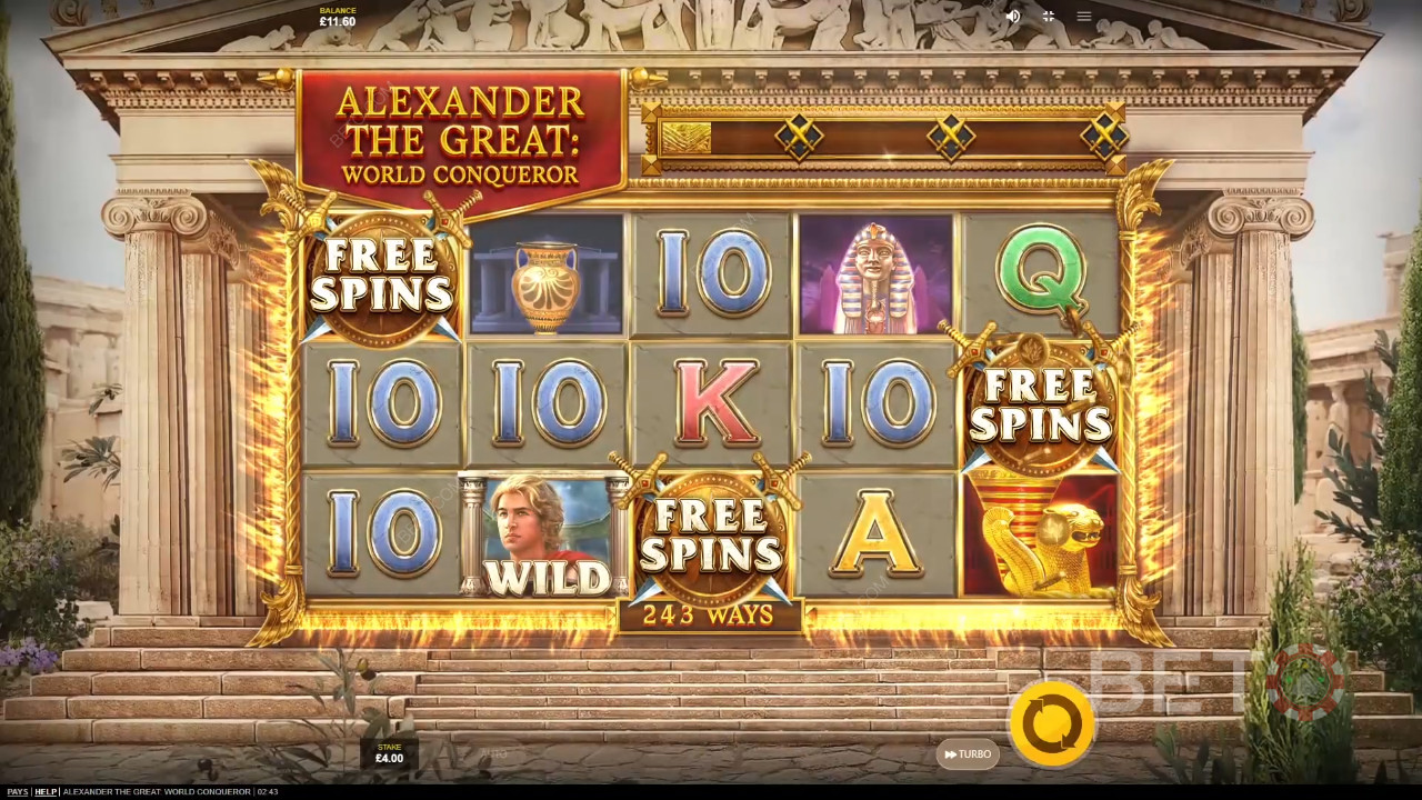 Alejandro Magno Conquistador del Mundo Reseña de BETO Slots