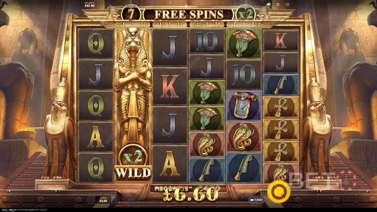 Egipto Megaways Reseña de BETO Slots