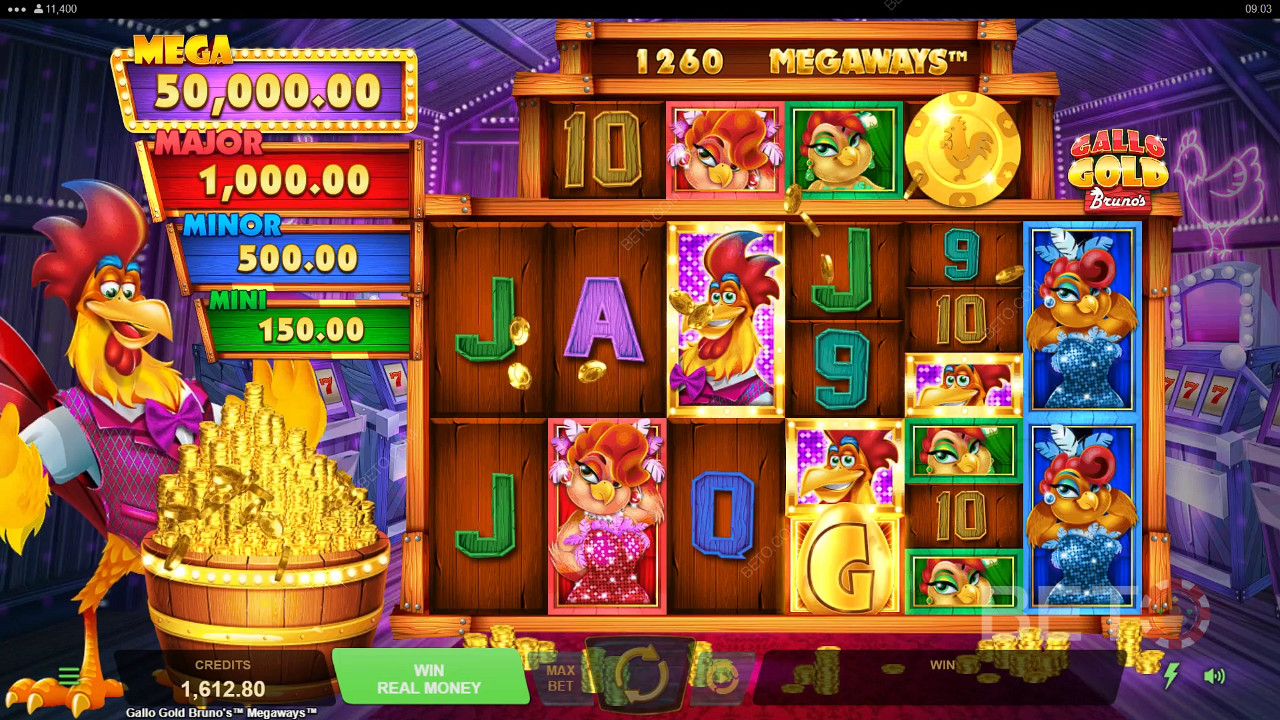 Gallo Gold Bruno's Megaways Juego Gratis