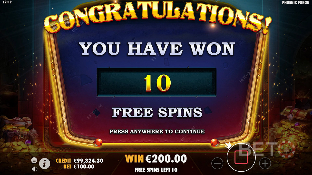¡Gana 5.000 veces tu apuesta en la Video Tragaperras Phoenix Forge!