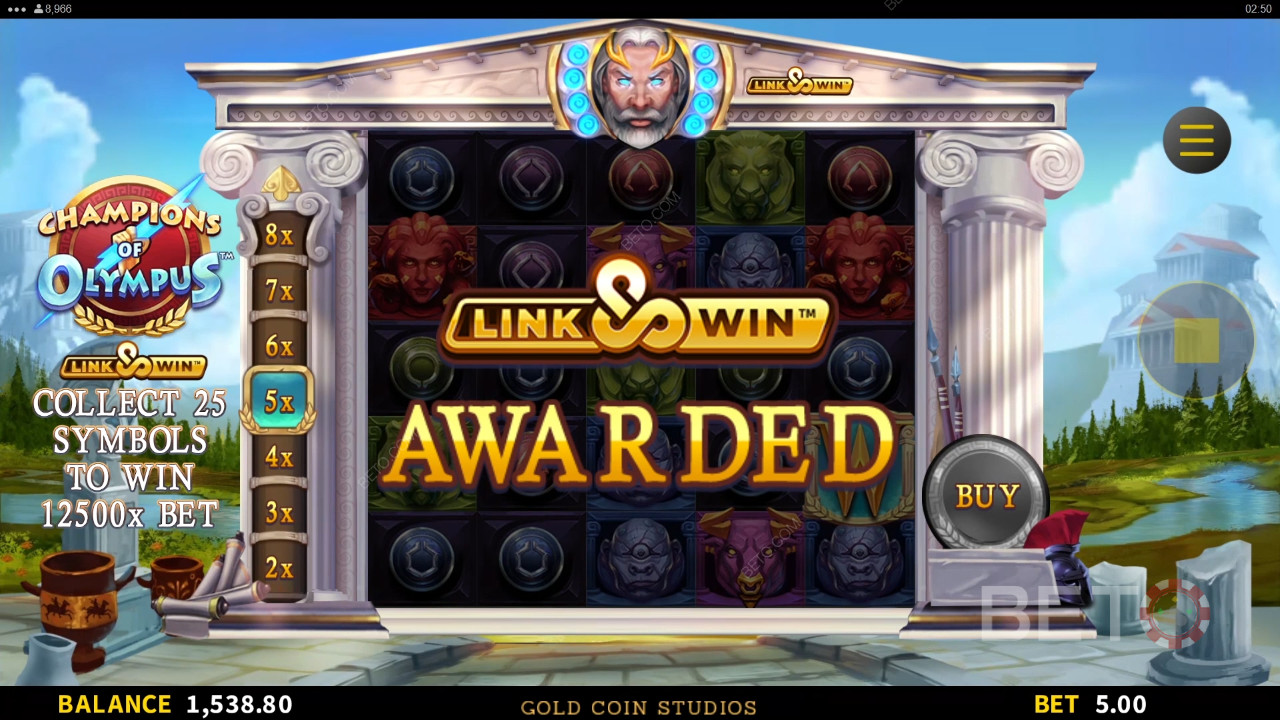Reseña de Champions of Olympus de BETO Slots