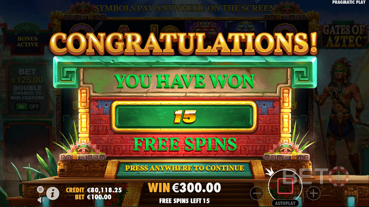 ¡Gana 5.000 veces tu apuesta en la tragaperras online Gates of Aztec!