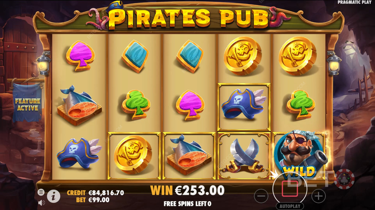 Las funciones adicionales explicadas en Pirates Pub por Pragmatic Play
