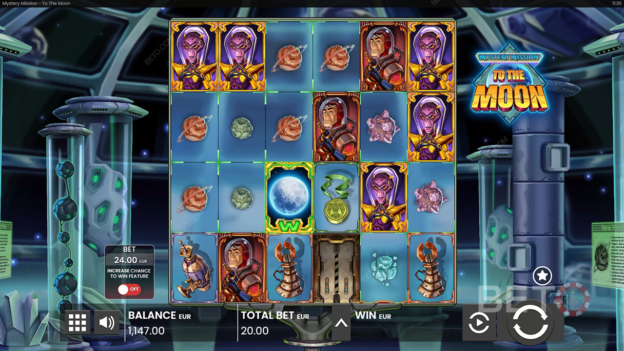 Misión Misteriosa a la Luna Reseña de BETO Slots