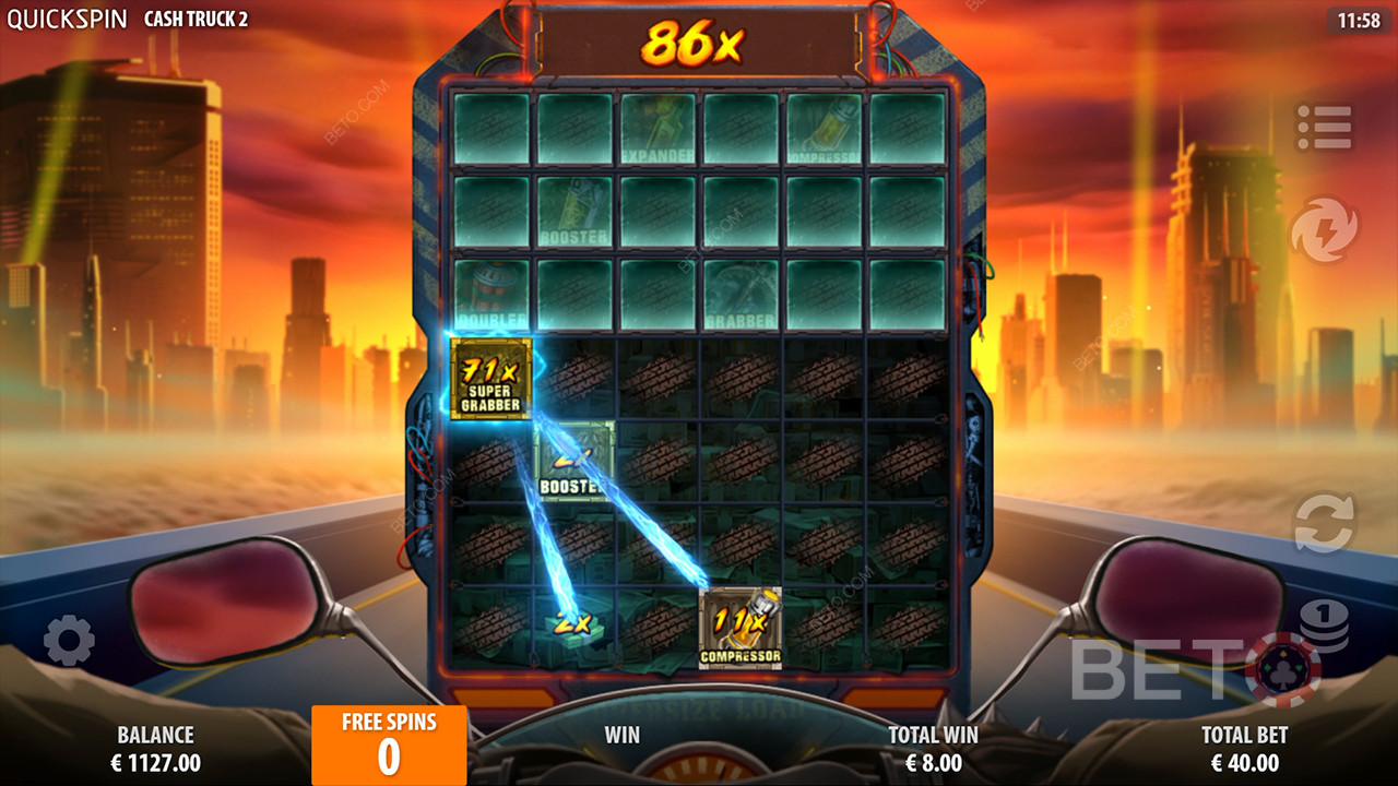 Funciones de bonificación explicadas en Cash Truck 2 por Quickspin