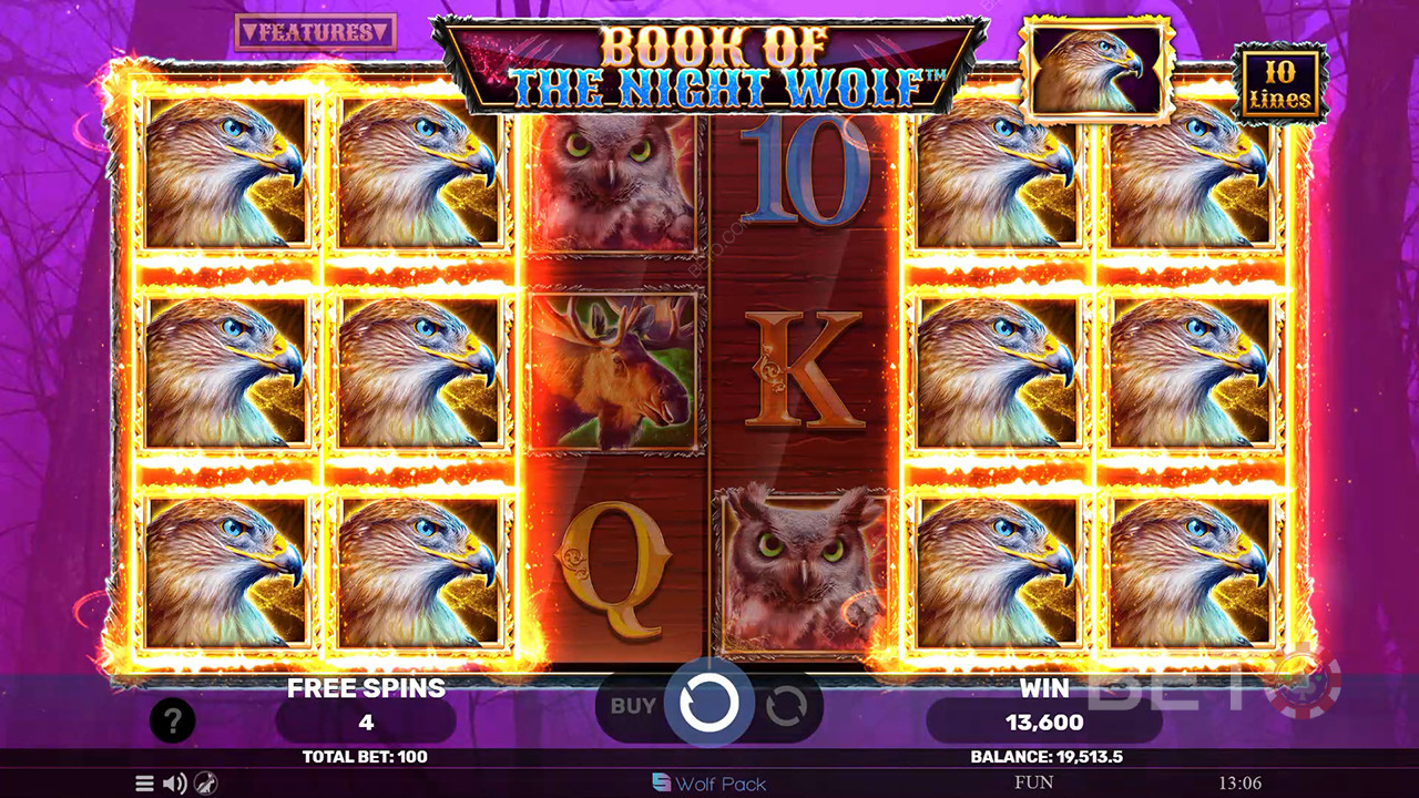 Reseña de Book of the Night Wolf de BETO Slots