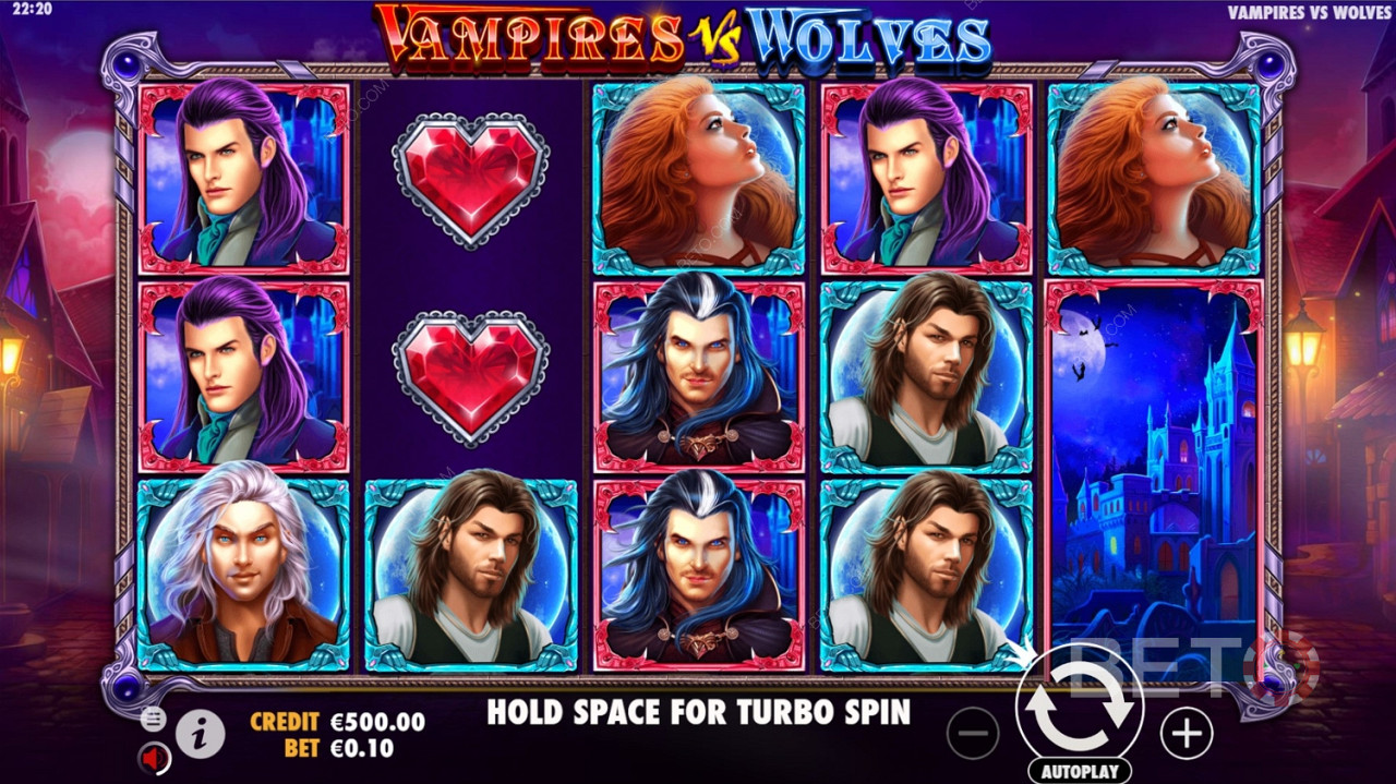 La estructura de cinco filas en Vampiros contra Lobos