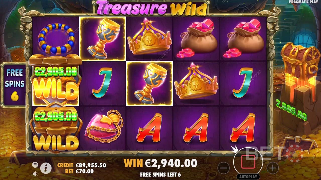 Crítica de Treasure Wild de BETO Slots