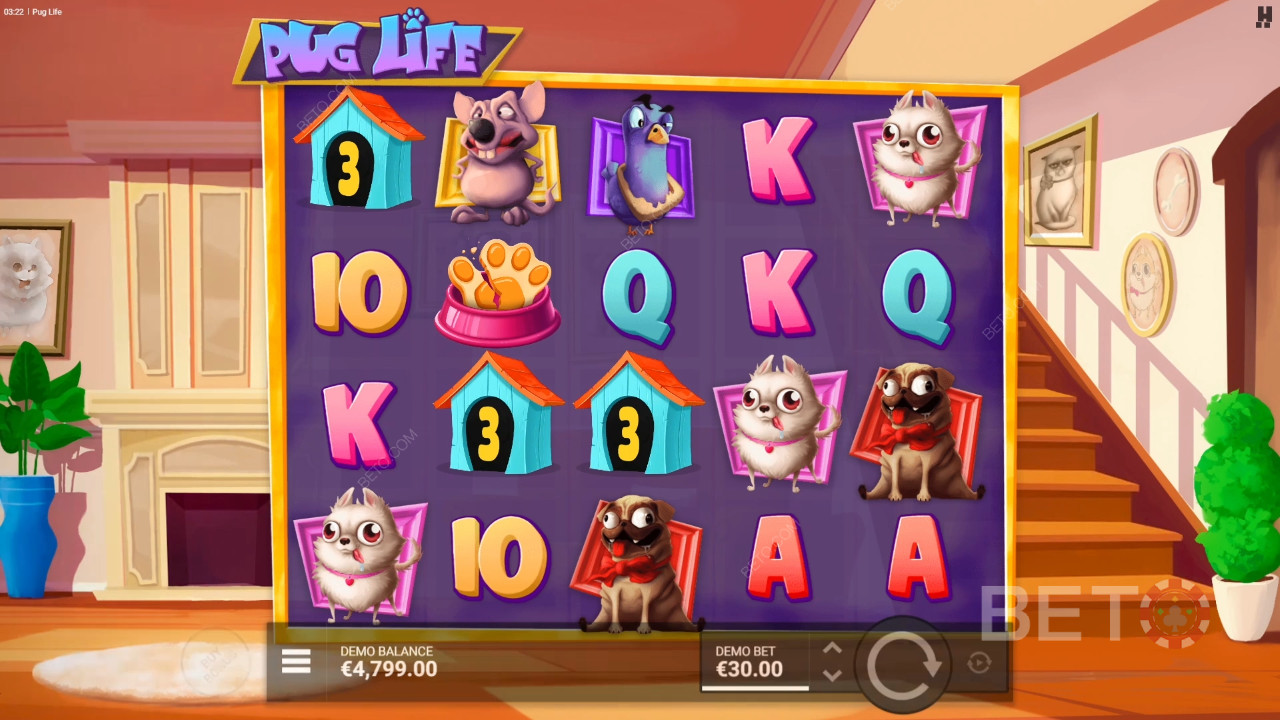 Reseña de Pug Life de BETO Slots
