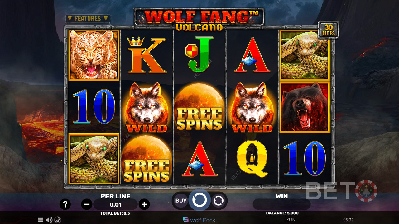 Wolf Fang - Volcano Juego Gratis