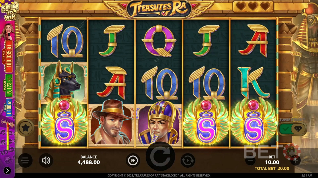 Treasures of Ra Juego Gratis