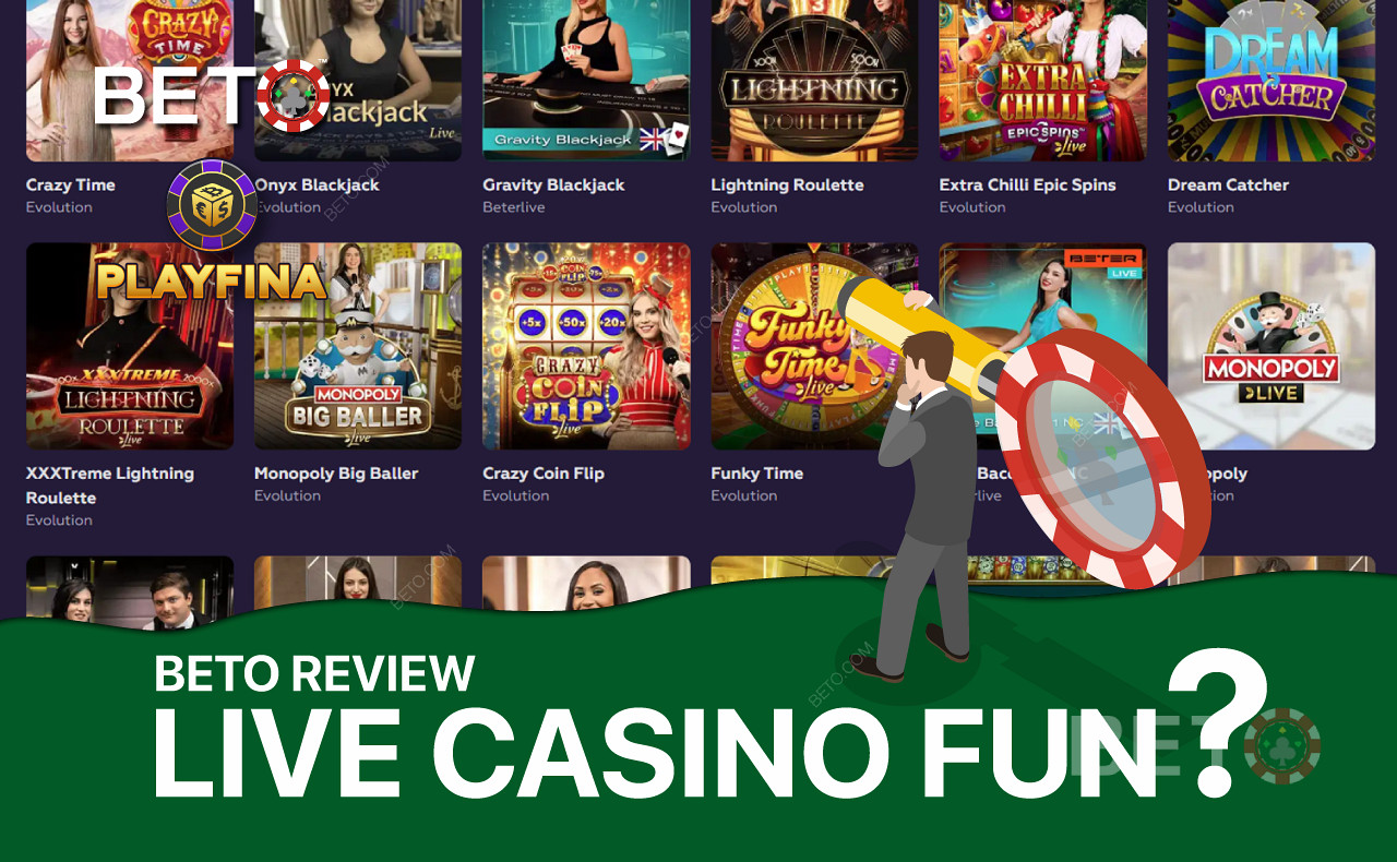 Playfina Live Casino ofrece una amplia selección de populares juegos con crupier.