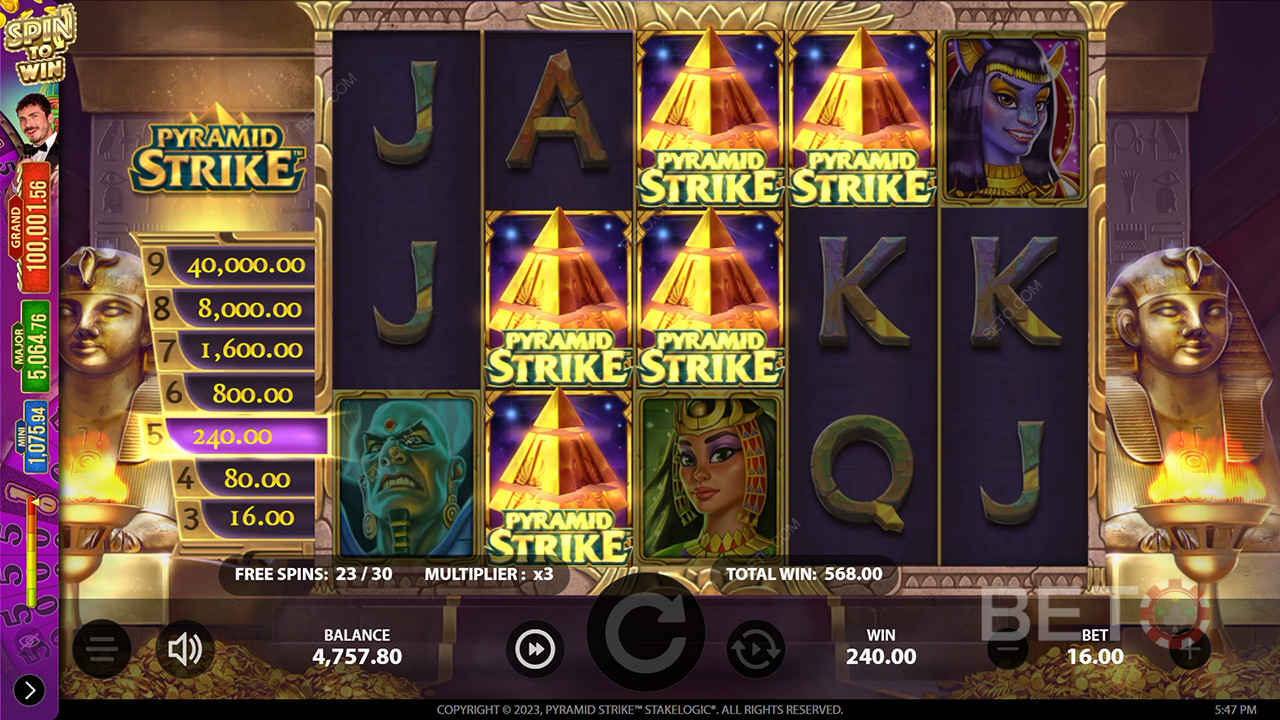 Revisión de Pyramid Strike por BETO Slots