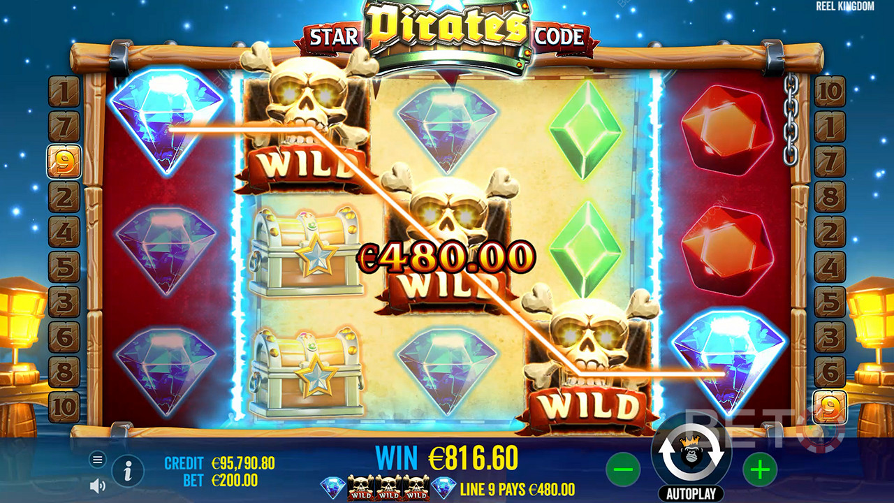 Código de Star Pirates Reseña de BETO Slots