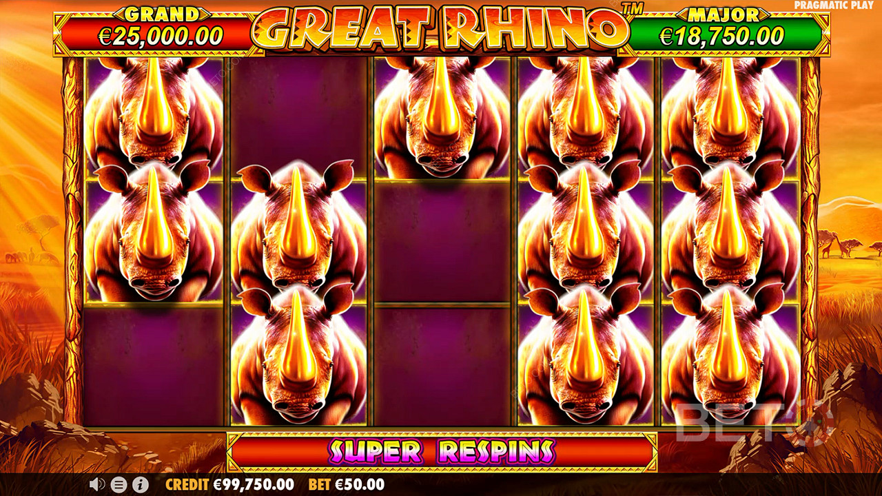 Gran Rinoceronte Reseña de BETO Slots