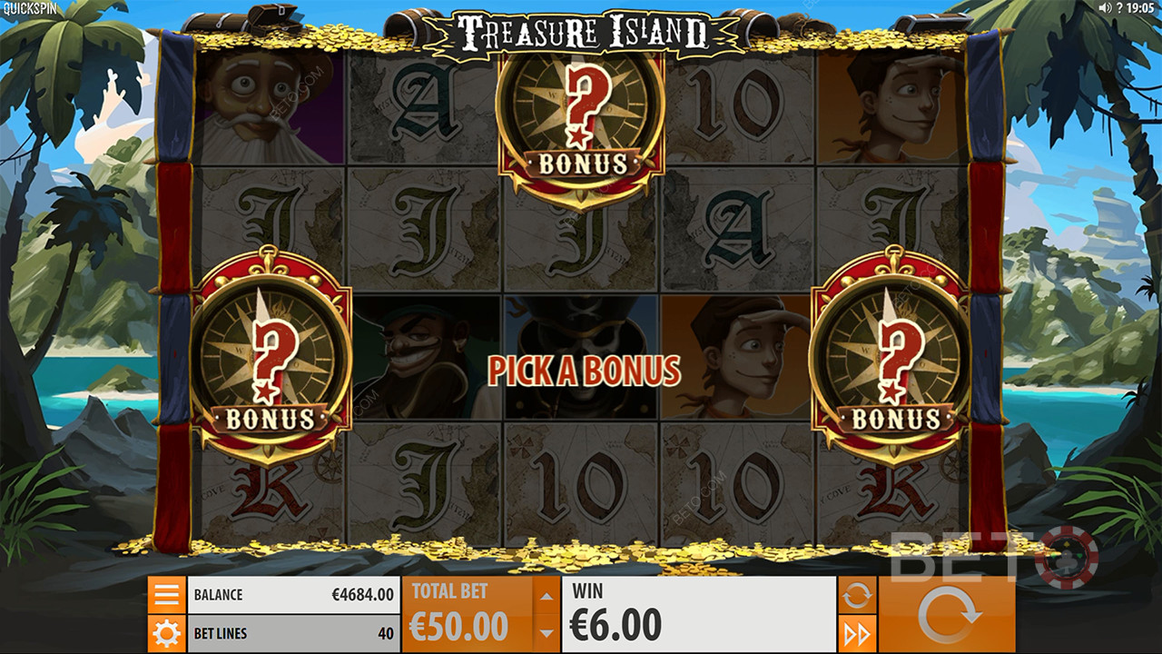 Reseña de Treasure Island de BETO Slots