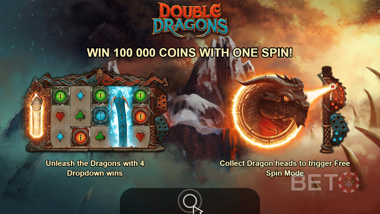 Usa el poder de los dragones para conseguir grandes premios en la tragaperras Double Dragons
