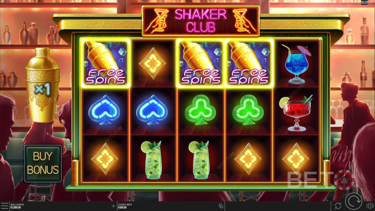 Reseña de Shaker Club de BETO Slots