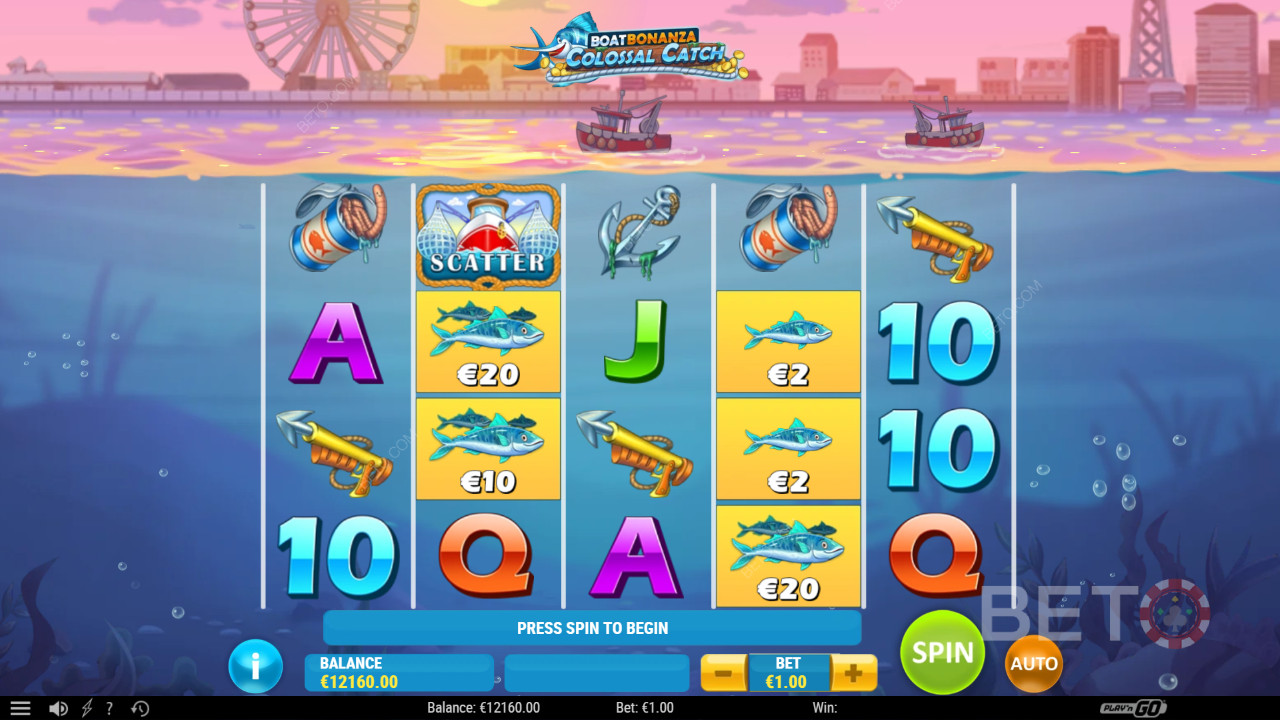 Boat Bonanza Colossal Catch Reseña de BETO Slots