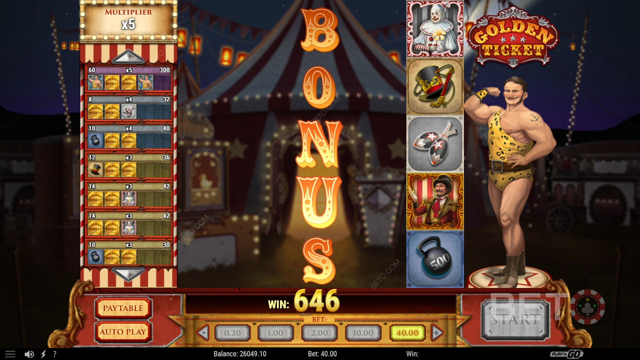 Golden Ticket (Play'n Go) Juego Gratis