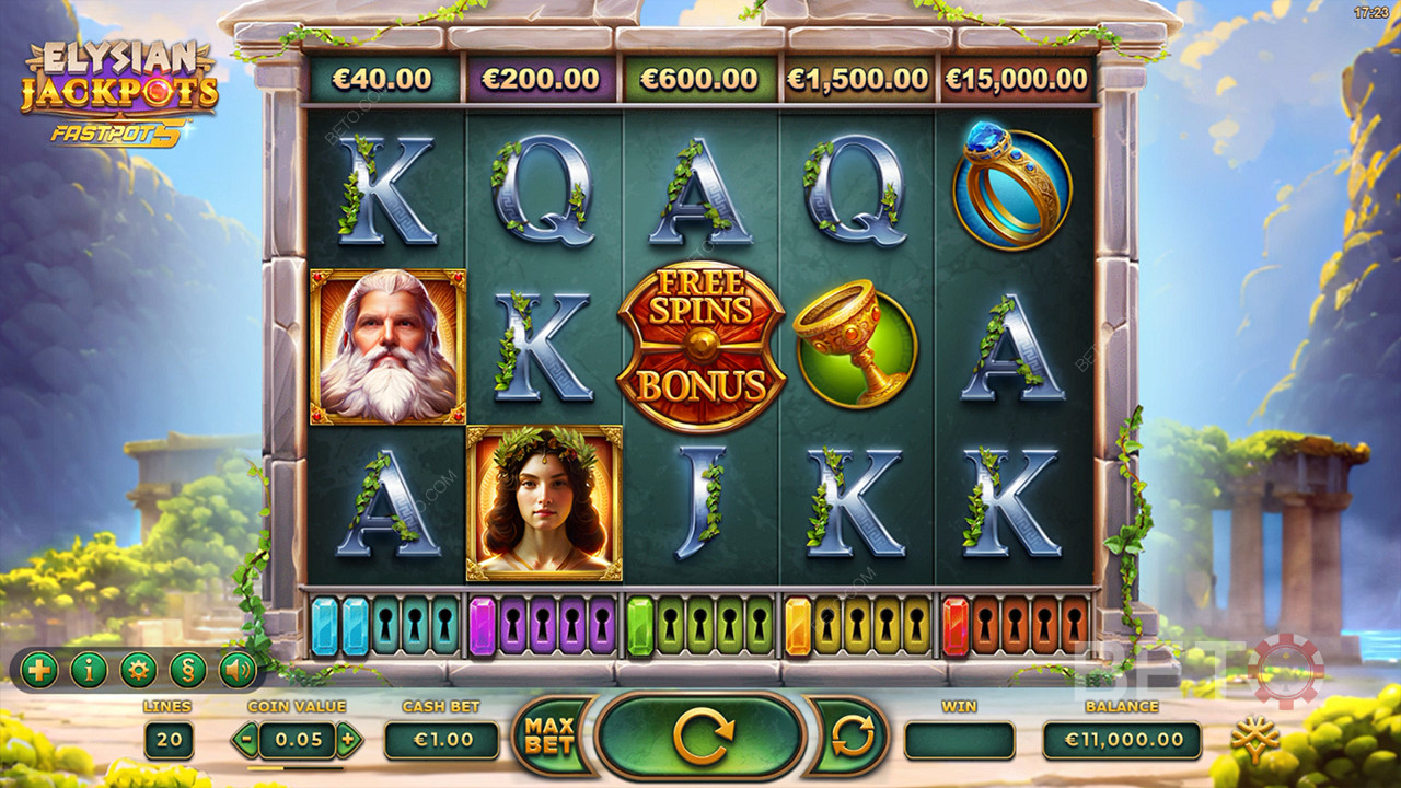 Elysian Jackpots Juego Gratis