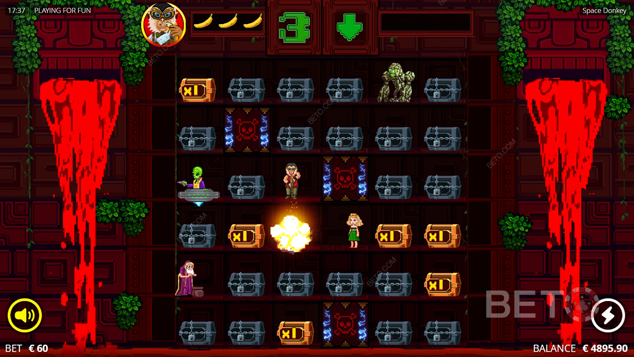 ¡Gana 14.649x Tu apuesta en la Tragaperras Space Donkey Online!