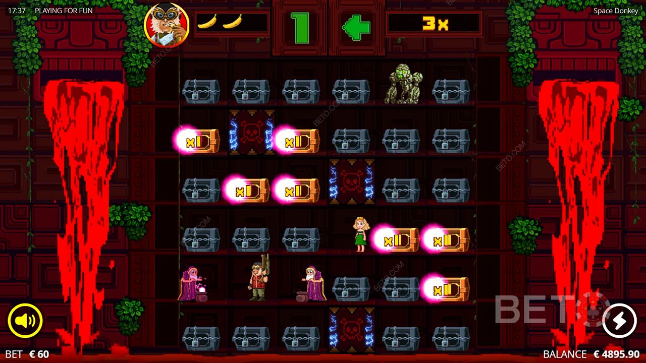 Explicación de las funciones adicionales de Space Donkey by Nolimit City
