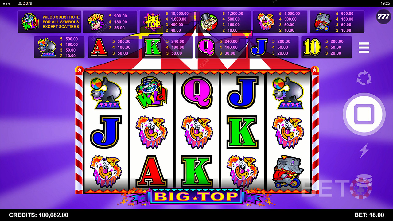 Big Top Juego Gratis