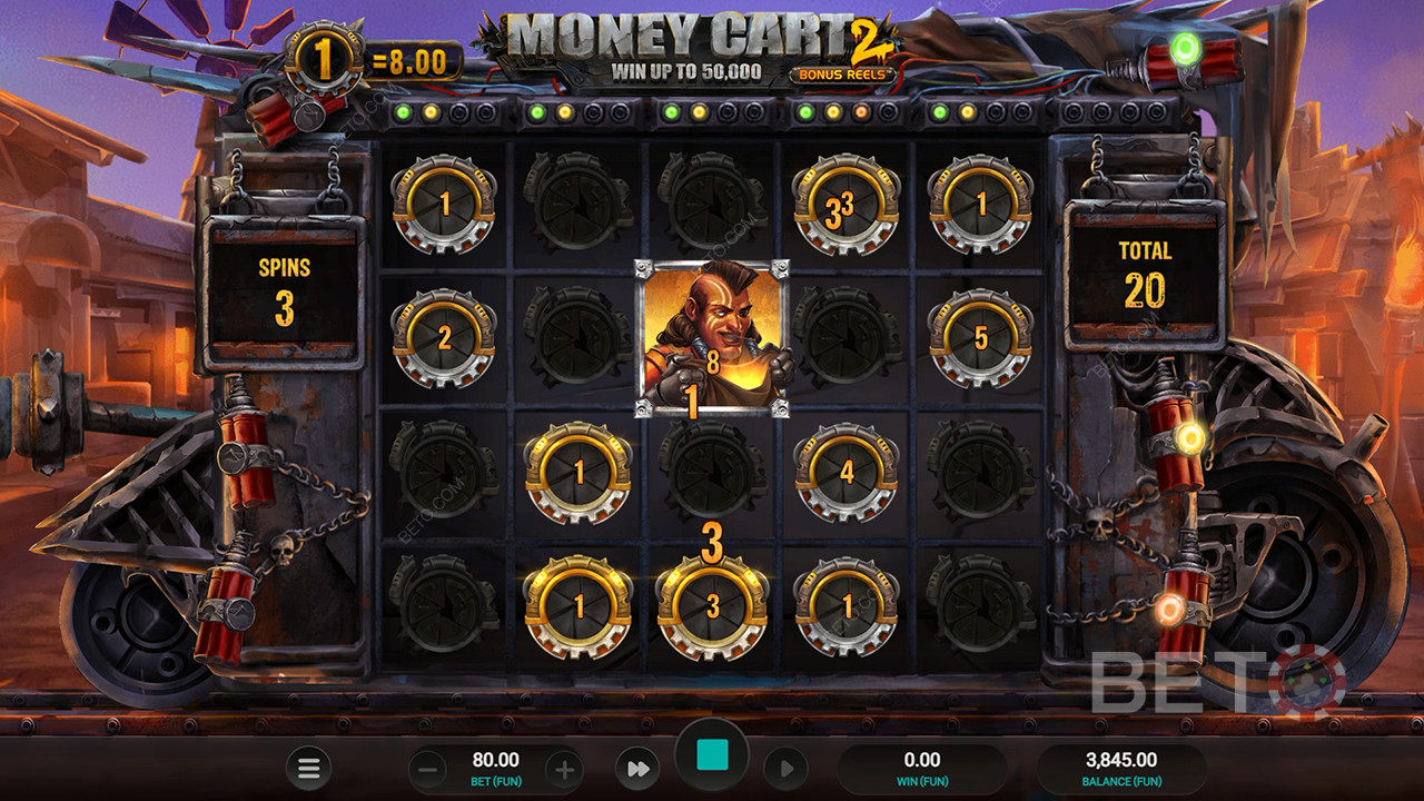 Revisión de Money Cart 2 de BETO Slots