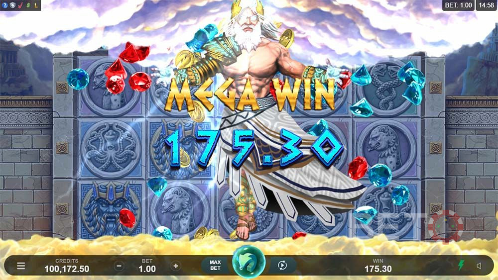Consigue un Mega Win en la tragaperras Ancient Fortunes: Zeus