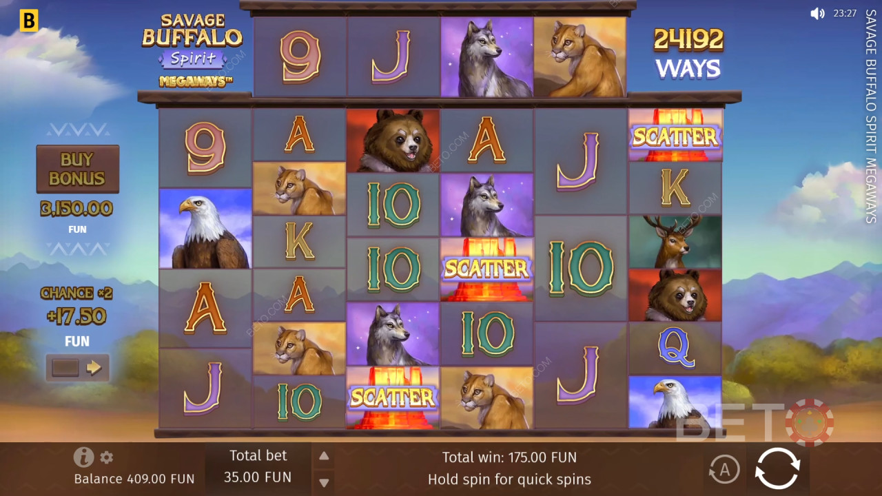 Reseña de Savage Buffalo Spirit Megaways de BETO Slots