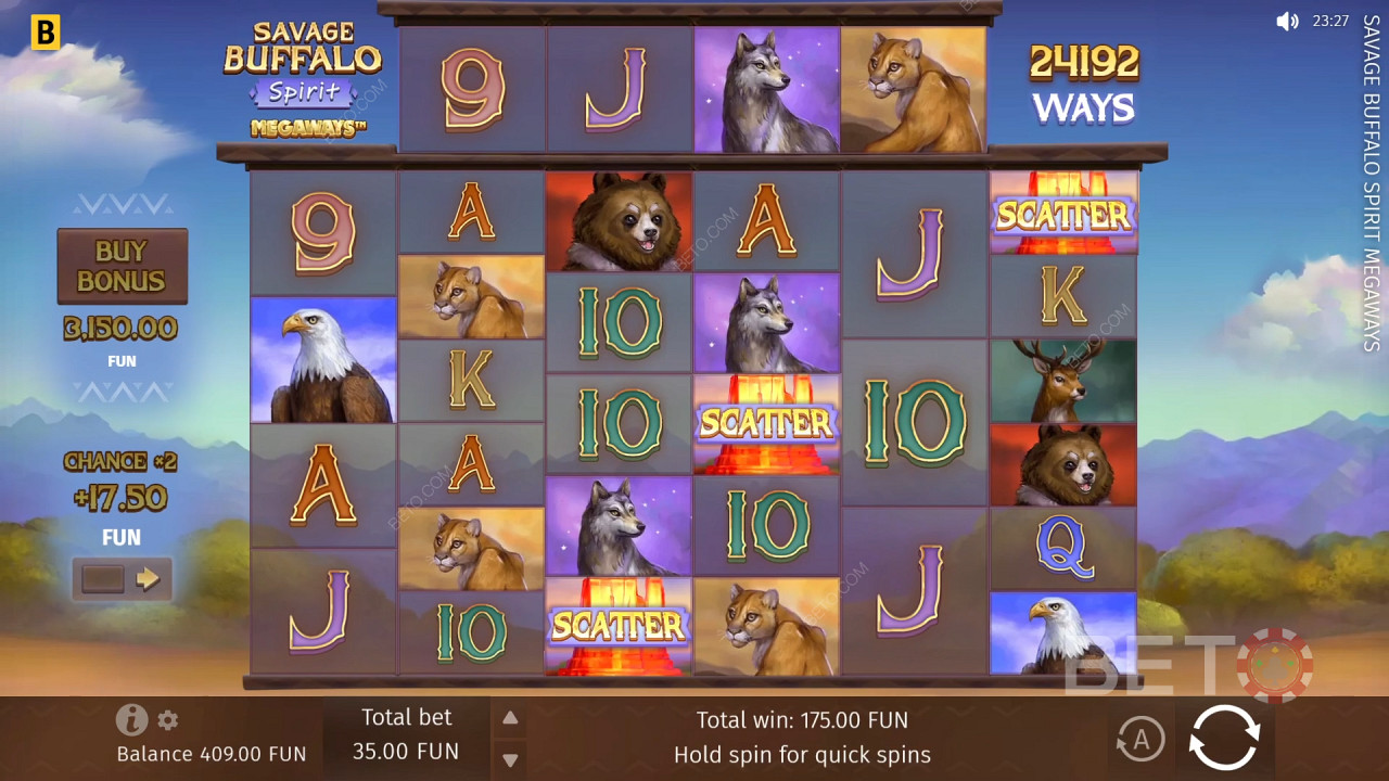 Savage Buffalo Spirit Megaways  Juego Gratis