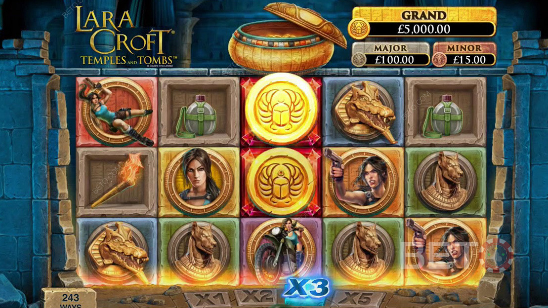Conseguir monedas de oro especiales en los templos y tumbas de Lara Croft